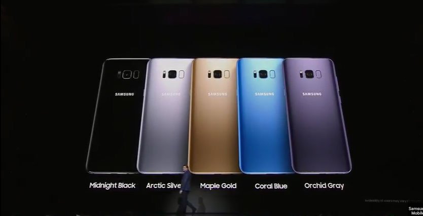 Samsung Galaxy S8 Colors