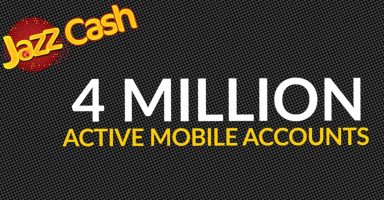 JazzCash Mobile Accounts 4 Million