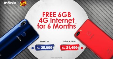 Jazz free internet with Infinix S3X or Hot 6 Pro