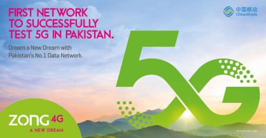 Zong 5G Pakistan Test